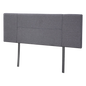 Linen Fabric Queen Bed Headboard Bedhead - Grey
