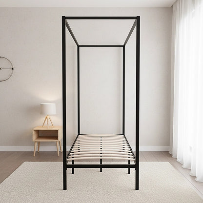 4 Four Poster Single Bed Frame
