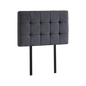 Linen Fabric Single Bed Deluxe Headboard Bedhead - Grey