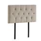 Linen Fabric Single Bed Deluxe Headboard Bedhead - Beige