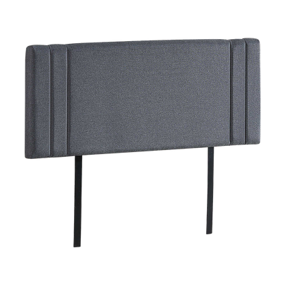 Linen Fabric Double Bed Deluxe Headboard Bedhead - Grey