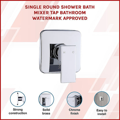 Shower Bath Mixer Tap Bathroom WATERMARK Approved - Chrome