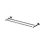 Double Classic Chrome Towel Bar Rail Bathroom
