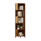5-Shelf Corner Bookcase Industrial Bookshelf Display Storage Stand