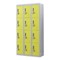 12-Door Locker for Office Gym Shed School Home Storage - 4-Digit Combination Lock