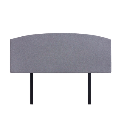 Linen Fabric Queen Bed Curved Headboard Bedhead - Slate Ash