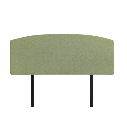 Linen Fabric Queen Bed Curved Headboard Bedhead - Olive Green