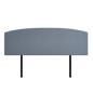 Linen Fabric King Bed Curved Headboard Bedhead - Berlin Blue