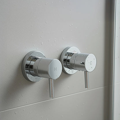 Bathroom Shower Bath Hot and Cold Mixer WATERMARK Certified in Chrome