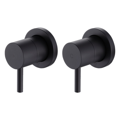 Bathroom Shower Bath Hot and Cold Mixer WATERMARK Certified in Black