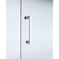 40mm Adjustable Contemporary Corner Sliding Chrome Shower Screen 86x92cm