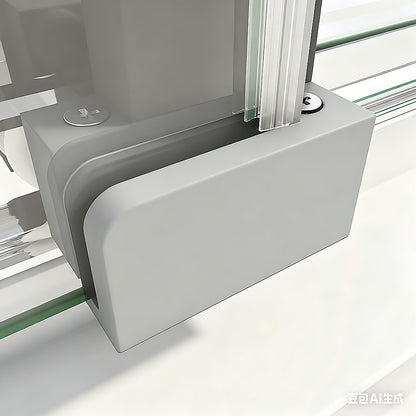 40mm Adjustable Contemporary Corner Sliding Chrome Shower Screen 86x92cm