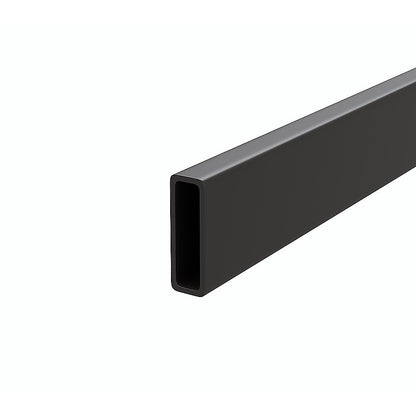 150cm Frameless Glass Sliding Shower Door with Black Rail and Hardware