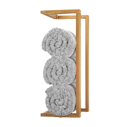 Wall Towel Rack for Rolled Towels Bathroom Storage