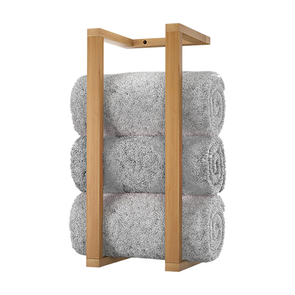Wall Towel Rack for Rolled Towels Bathroom Storage