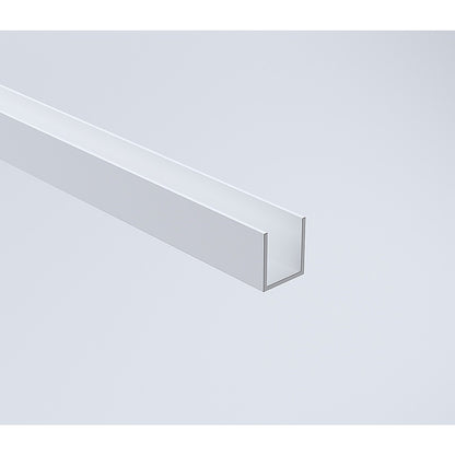 120x200cm Glass Shower Screen with White Wall Channel & Round Pole