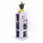 Rotating Bookcase Bookshelf Kid's Book Organiser Rack Wooden Castle Display Shelf