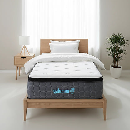 Single Euro Top Pocket Spring Mattress – Motion Isolation Comfort with CertiPUR-US® Certified Foam Layers