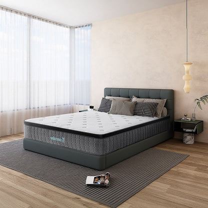 Mattress Queen Euro Top Pocket Spring Motion Isolation CertiPUR-US Certified