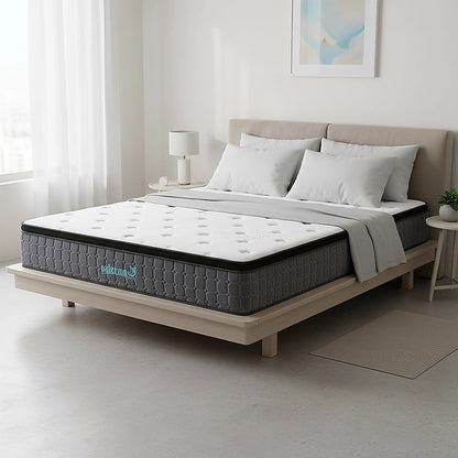 King Euro Top Pocket Spring Mattress – Motion Isolation Comfort with CertiPUR-US® Certified Foam Layers