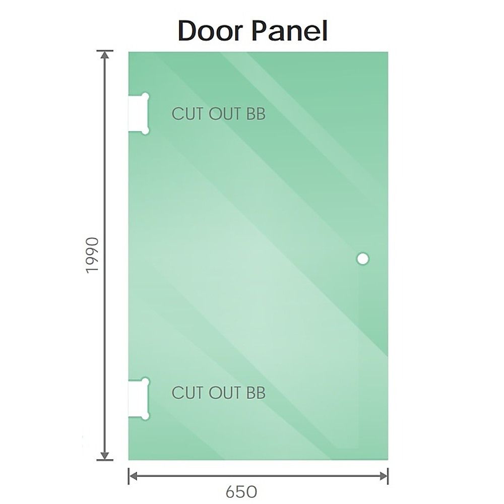 100x80cm Corner Frameless Shower Screen – Chrome Wall Channel with Brass Hinges for Elegant Bathrooms