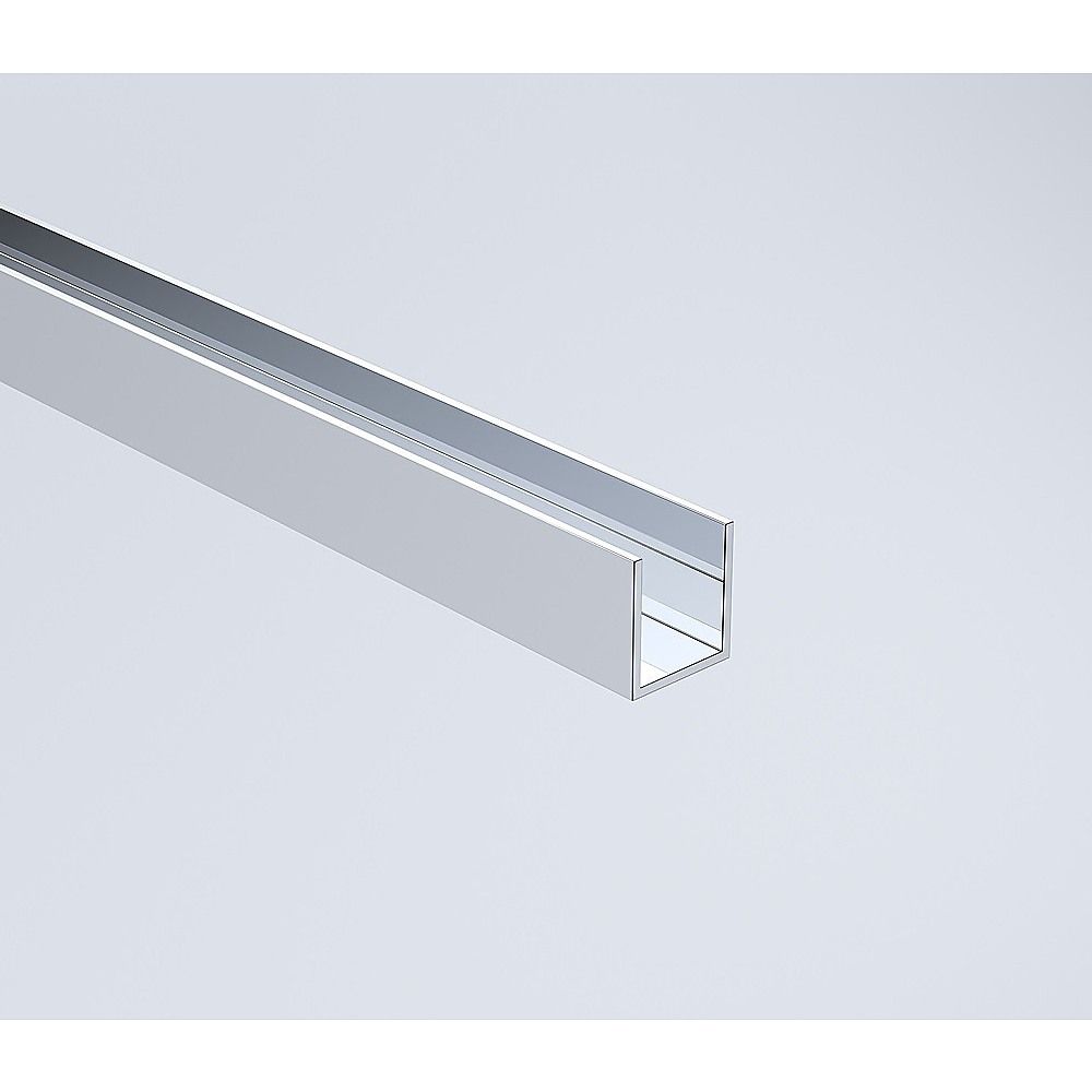 100x80cm Corner Frameless Shower Screen – Chrome Wall Channel with Brass Hinges for Elegant Bathrooms