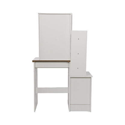 Dressing Table LED Makeup Mirror Stool Set Vanity Desk With Drawer Lighted