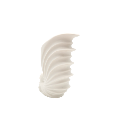 Shell White Ceramic Vase
