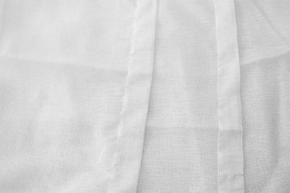 2 Long drop Sheer Voile Curtains 580cm wide 270cm long+30 Hooks Pinch Pleat New