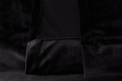 Large Thick Velvet Blockout Curtains 560x 230cm PINCH PLEAT 2 panel+Hooks Black