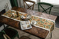 Sunflower Table Runner with Fringe - Jacquard Woven Cotton Blend (30x275cm)