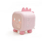 Cute Dinosaur Digital Alarm Clock- Sleep Trainer, Night Light, 6 Ringtones & Temperature Display(pink)
