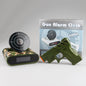 Gun Alarm Clock - Target Shooting Alarm with Infrared Gun, Recordable Alarm & Game Modes(Camouflage)