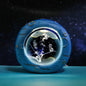 Celestial Ring LED Crystal Ball Lamp - 3D Engraving, Unique Gift (Lily of the Valley)
