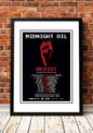 Midnight Oil 'Resist' Tour Poster 2022 - Framed A2
