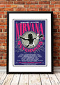 Nirvana 'Nevermind' Australian Tour Poster 1992 - Framed A2