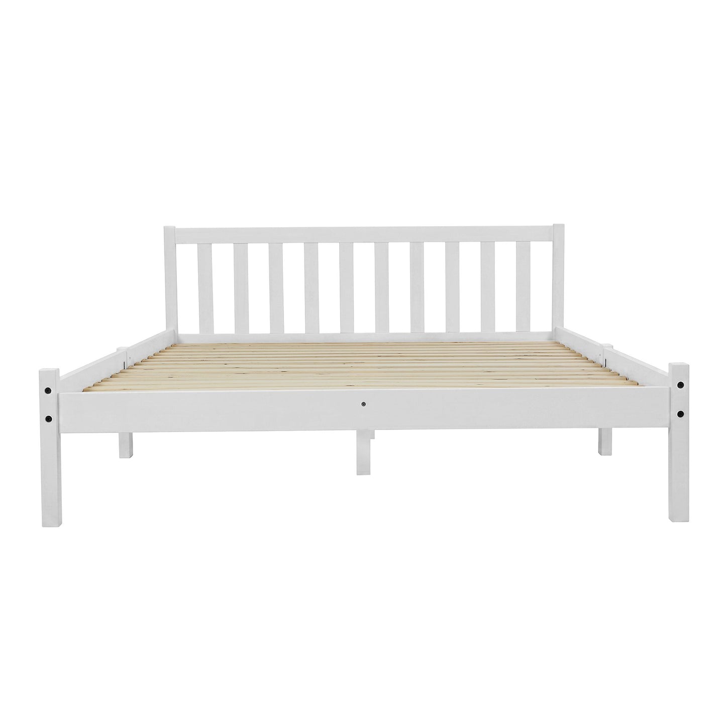 Artiss Bed Frame Queen Size Wooden White SOFIE