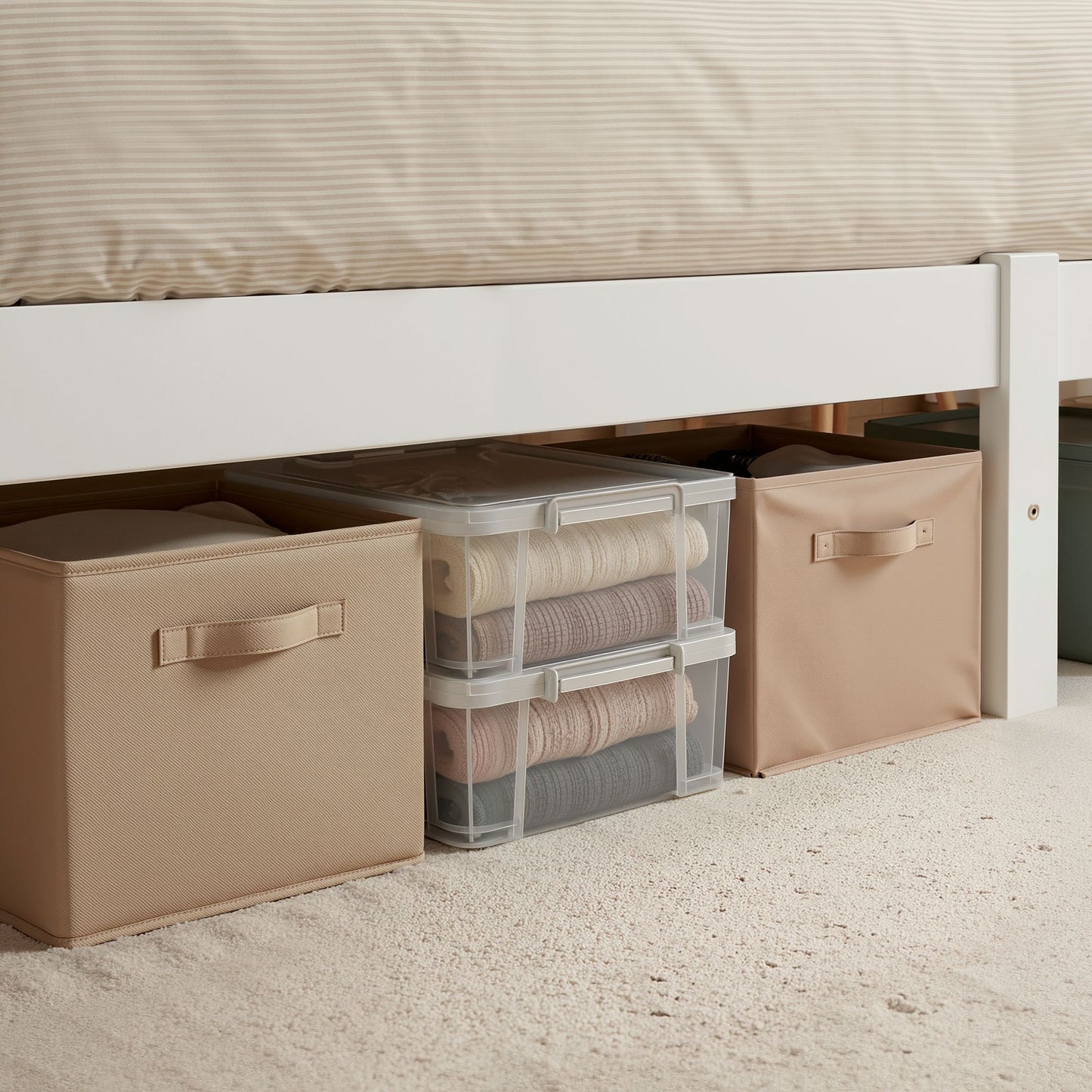 Artiss Bed Frame Queen Size Wooden White SOFIE