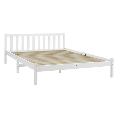 Artiss Bed Frame Queen Size Wooden White SOFIE